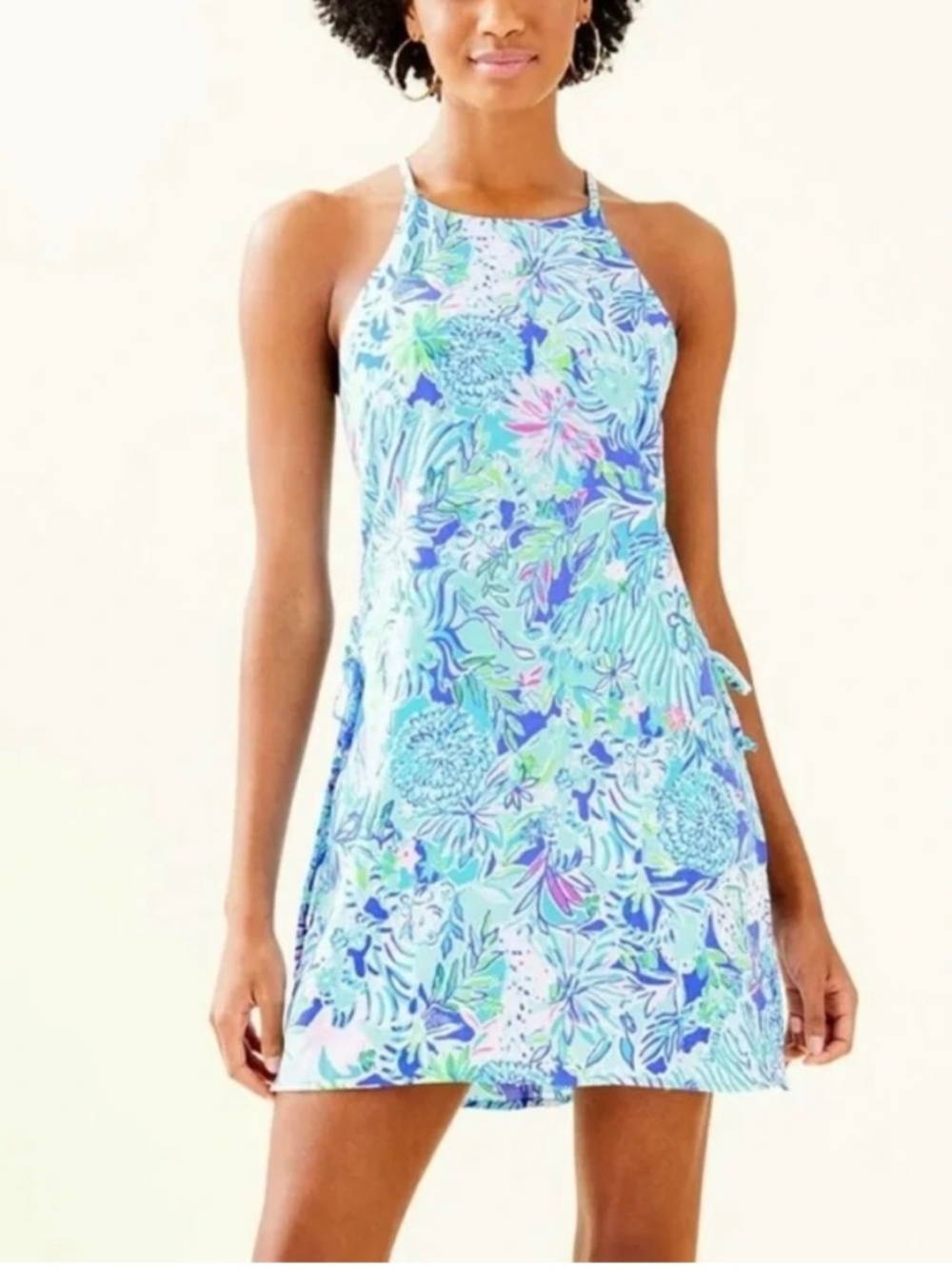 Lilly Pulitzer Pearl Romper size 0 in Coastal Blue